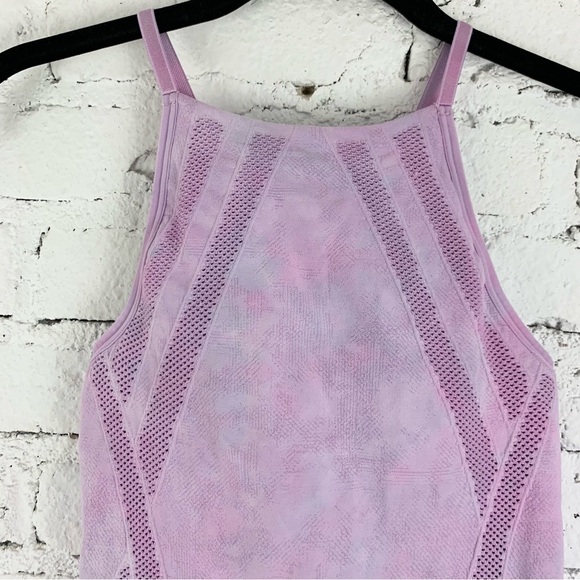Athleta Purple Lavender Headstand High Neck Seamless Tank Large - Picture 3 of 9